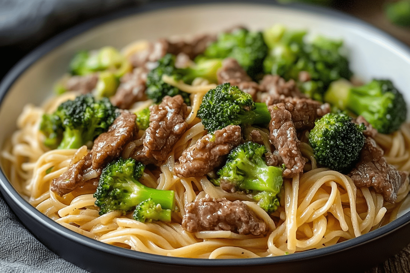 Easy Beef & Broccoli Noodles