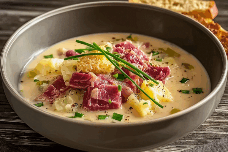 Easy Creamy Reuben Soup Recipe