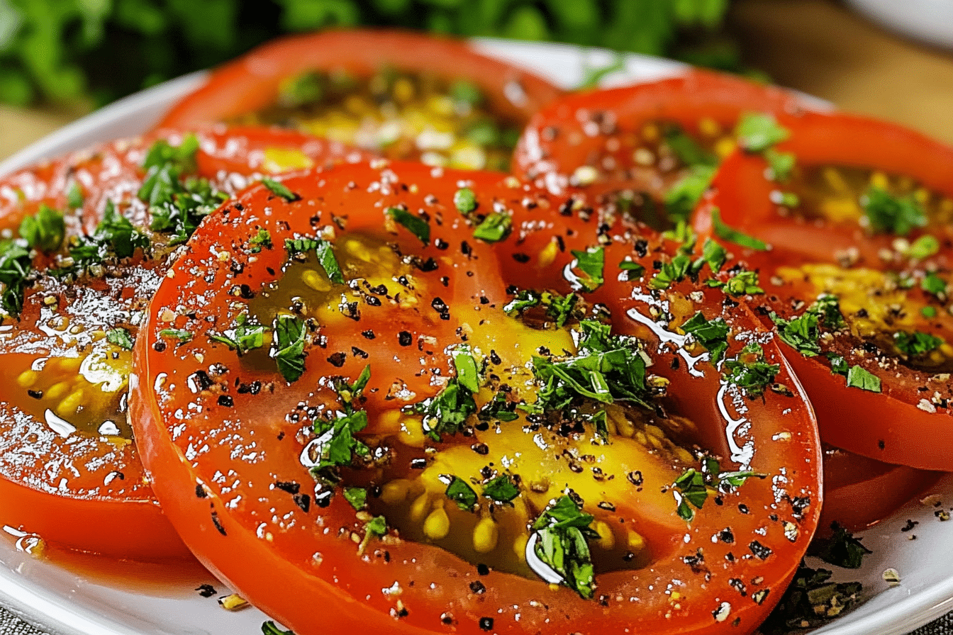 Easy Marinated Tomatoes (Serves 4)