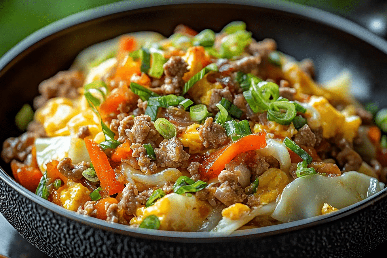 Egg Roll in a Bowl (One-Skillet, Keto)