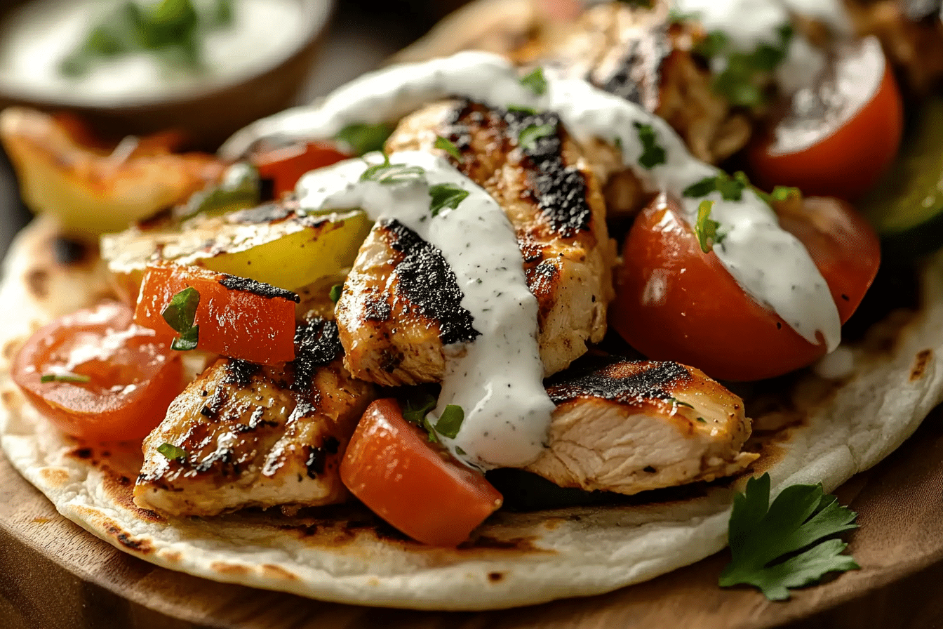 Greek Chicken Gyros