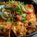 Green Chile And Extra Cheese Chilequiles