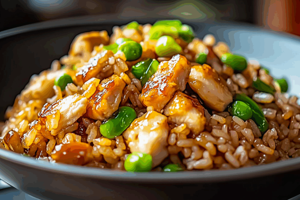 Hibachi Style Chicken Fried Rice