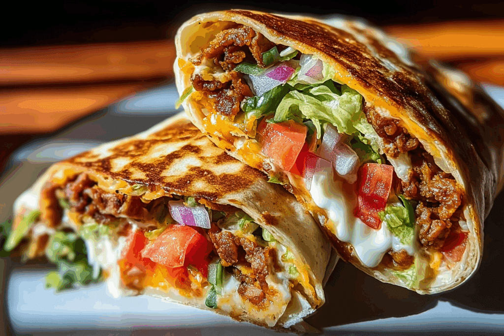 Homemade Taco Bell Crunchwrap Supreme