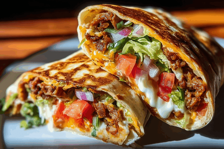Homemade Taco Bell Crunchwrap Supreme