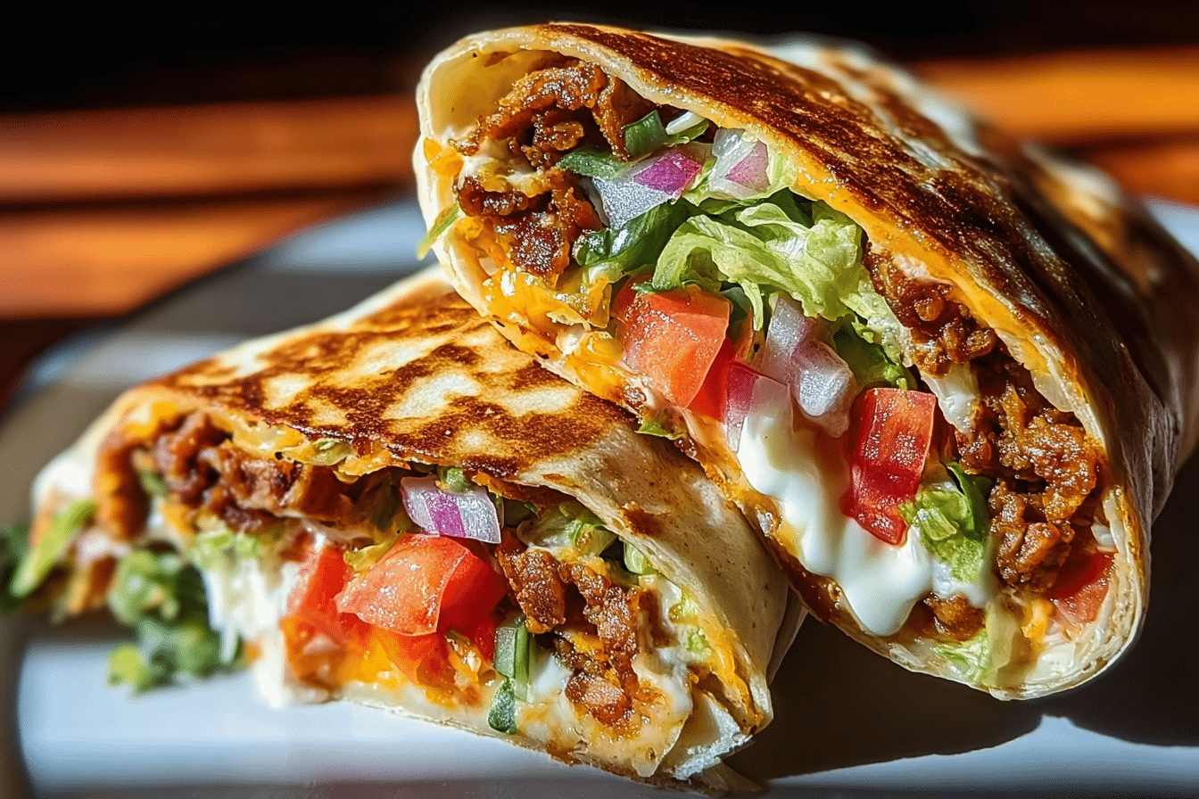 Homemade Taco Bell Crunchwrap Supreme