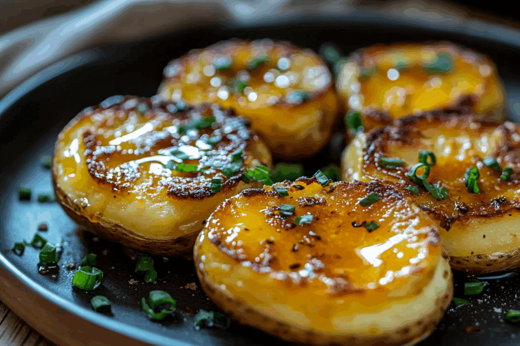 Honey Mustard Smashed Potatoes