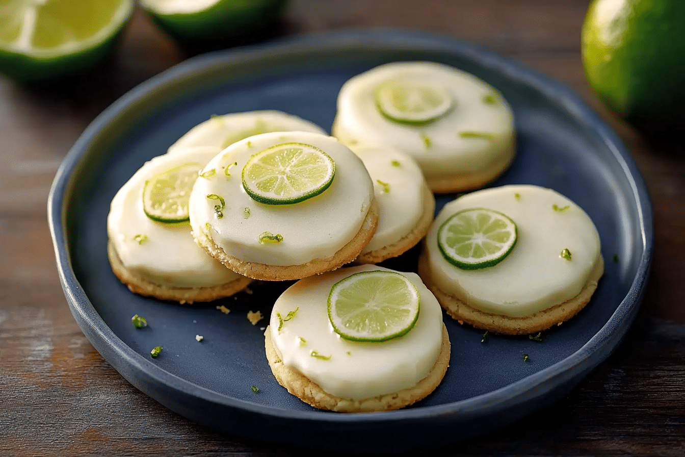Key Lime Shortbread Cookies