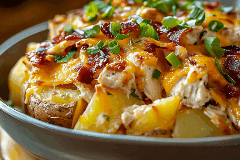 Loaded Baked Potato & Chicken Casserole