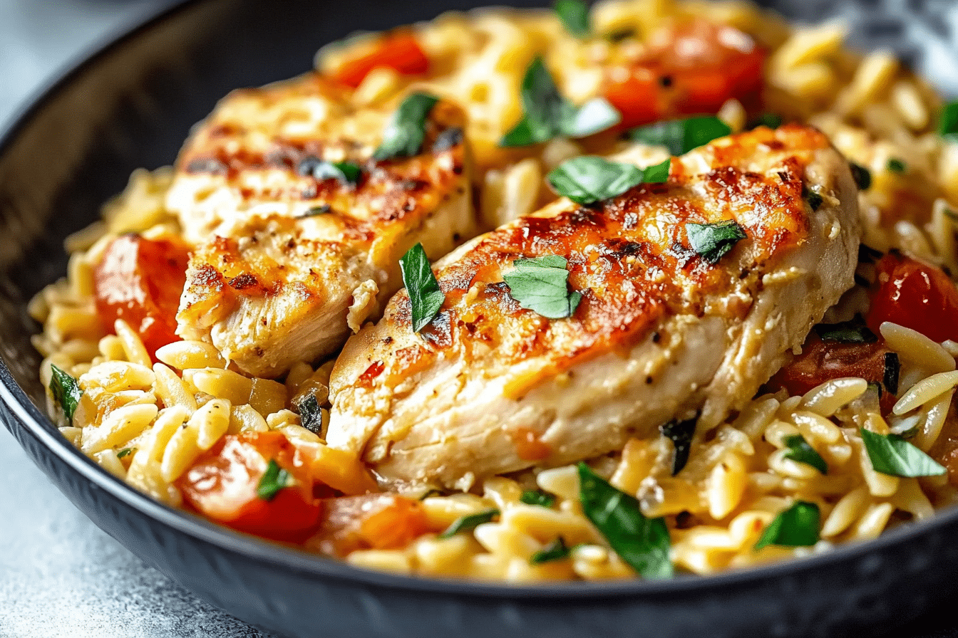 Monterey Chicken One Pan Orzo