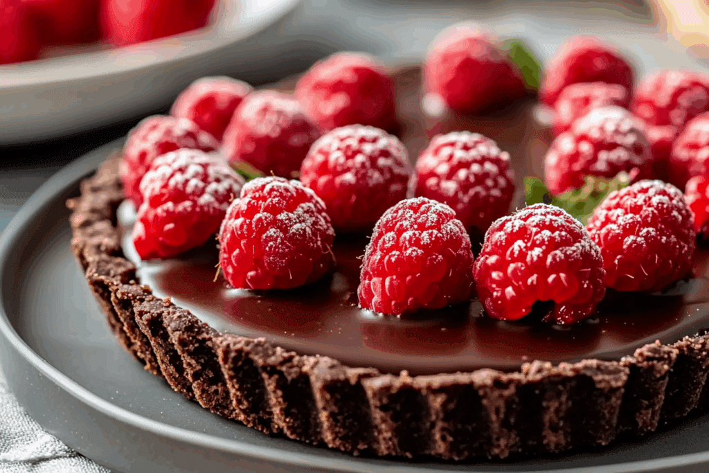 No-Bake Chocolate Raspberry Tart