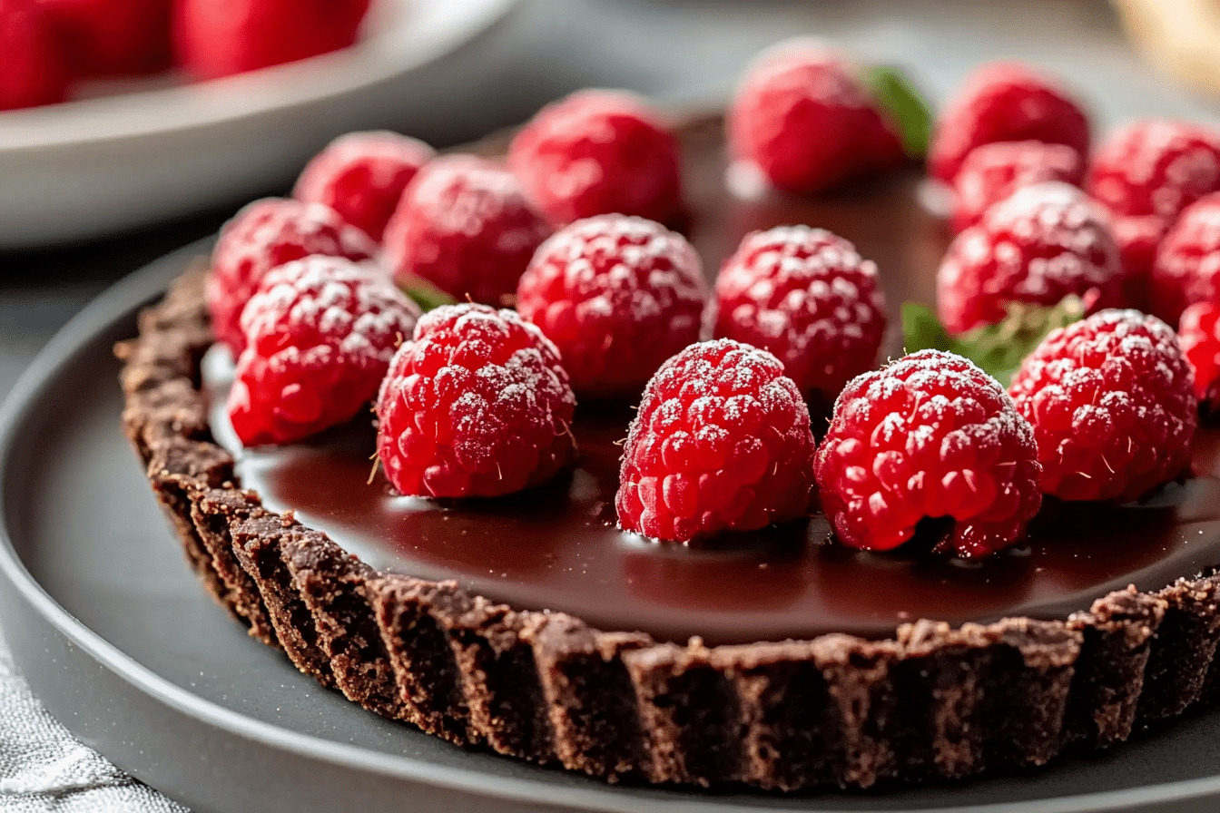 No-Bake Chocolate Raspberry Tart