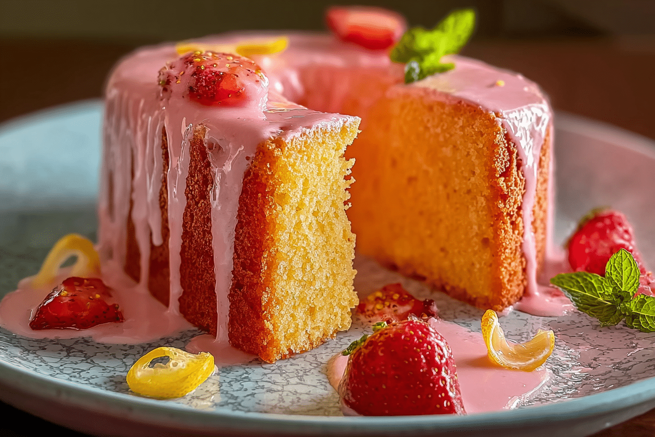 Pink Lemonade Pound Cake
