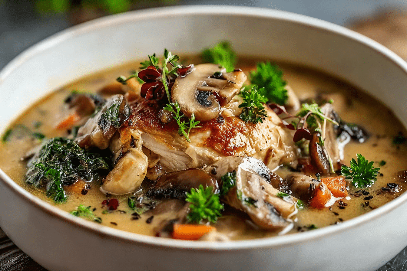 Rotisserie Chicken Mushroom Soup Recipe
