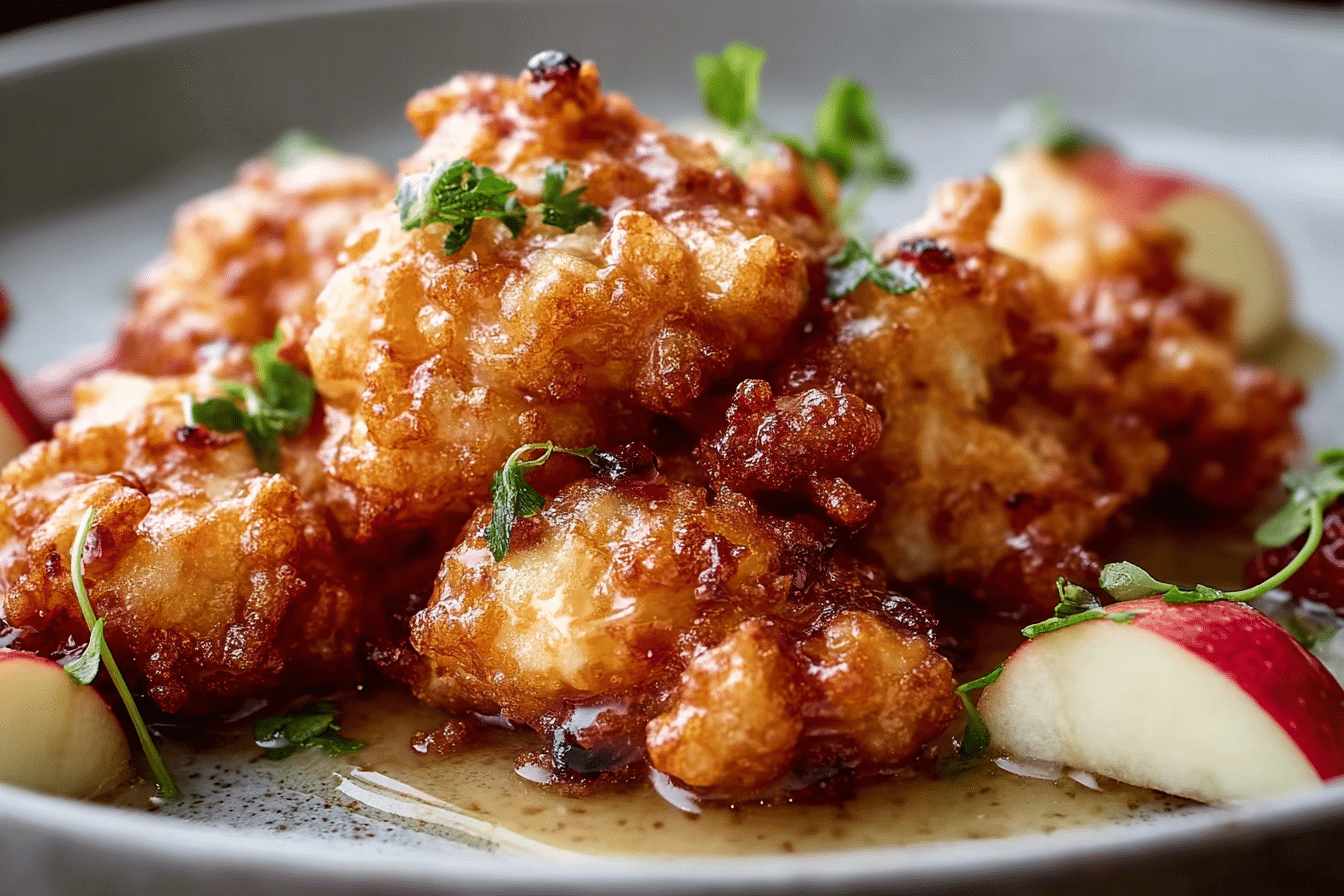 Salted Honeycrisp Fritters