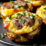 Sausage Hash Brown Egg Muffins