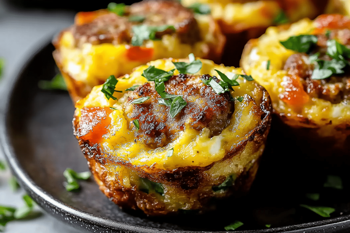 Sausage Hash Brown Egg Muffins