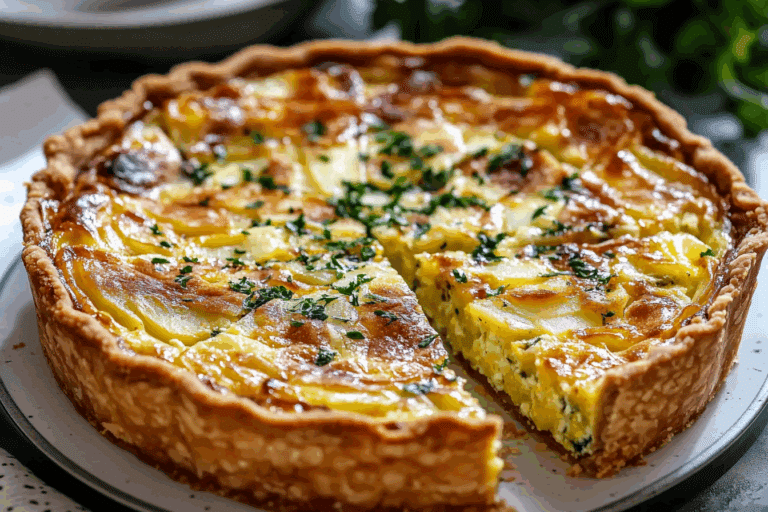 Smashed Potato Crusted Quiche