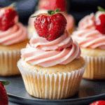 Strawberry Champagne Cupcakes
