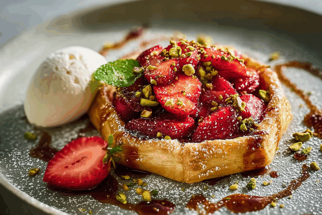 Strawberry & Pistachio Galette
