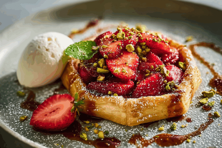 Strawberry & Pistachio Galette