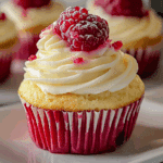 Summer Raspberry Cheesecake Cupcakes