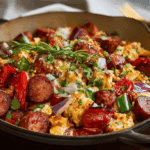 Summer Sausage Skillet with Andouille Sausage