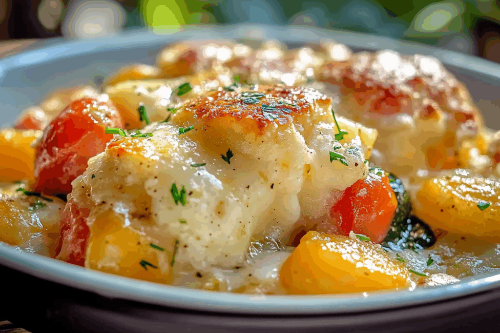 Summer Vegetable Cobbler