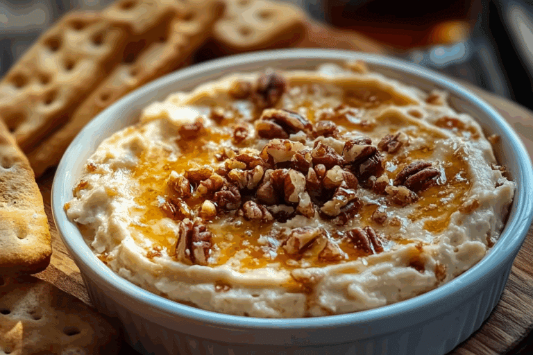 Whipped Parmesan & Honey Pecan Cheese Dip