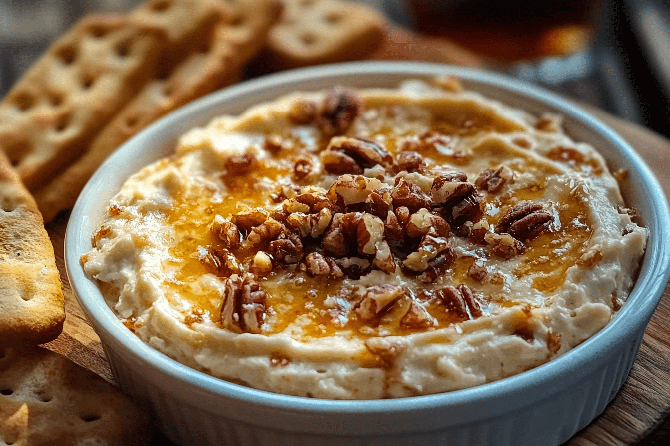 Whipped Parmesan & Honey Pecan Cheese Dip