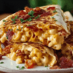 Bacon Ranch Mac & Cheese Quesadilla