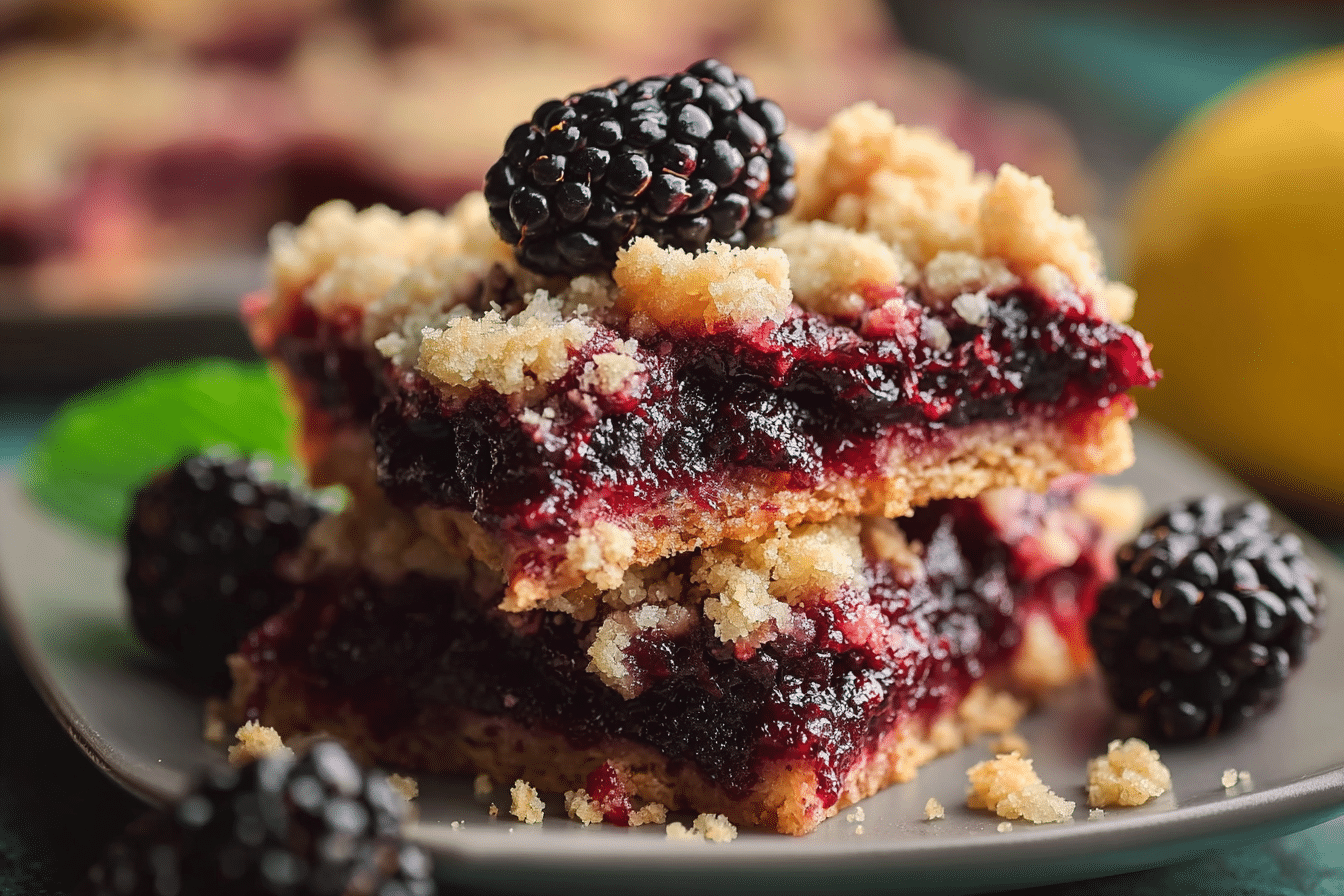 Blackberry Crumb Bars