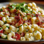 BLT Macaroni Salad – Creamy, Crunchy & Bursting with Flavor!