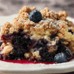Blueberry Cream Cheese Crumble Dump Cake