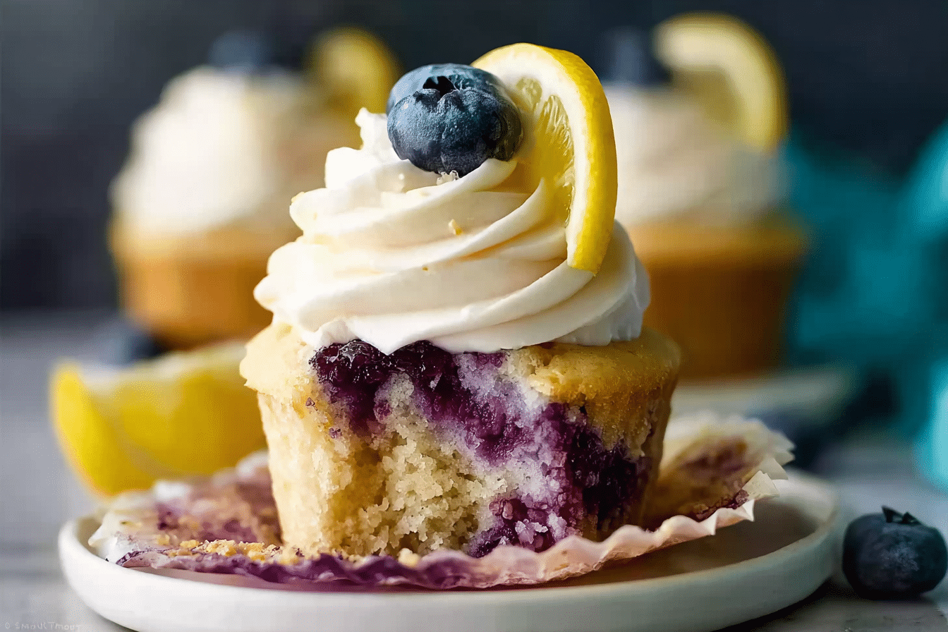 Blueberry Lemonade Cupcakes