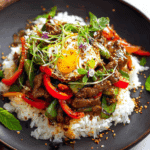 Bold & Saucy Beef Stir-Fry Rice Bowl