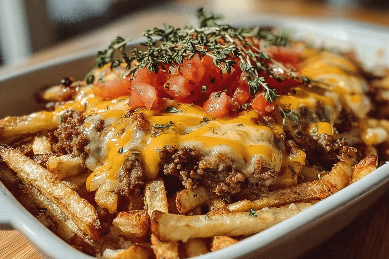 Cheeseburger French Fry Bake