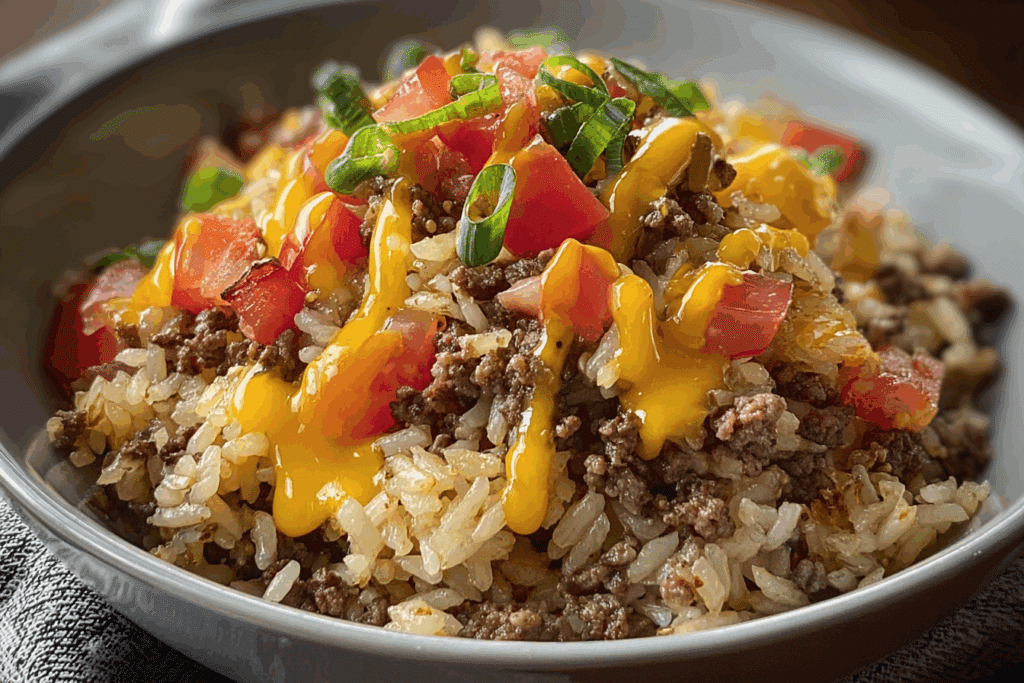 Cheeseburger Rice