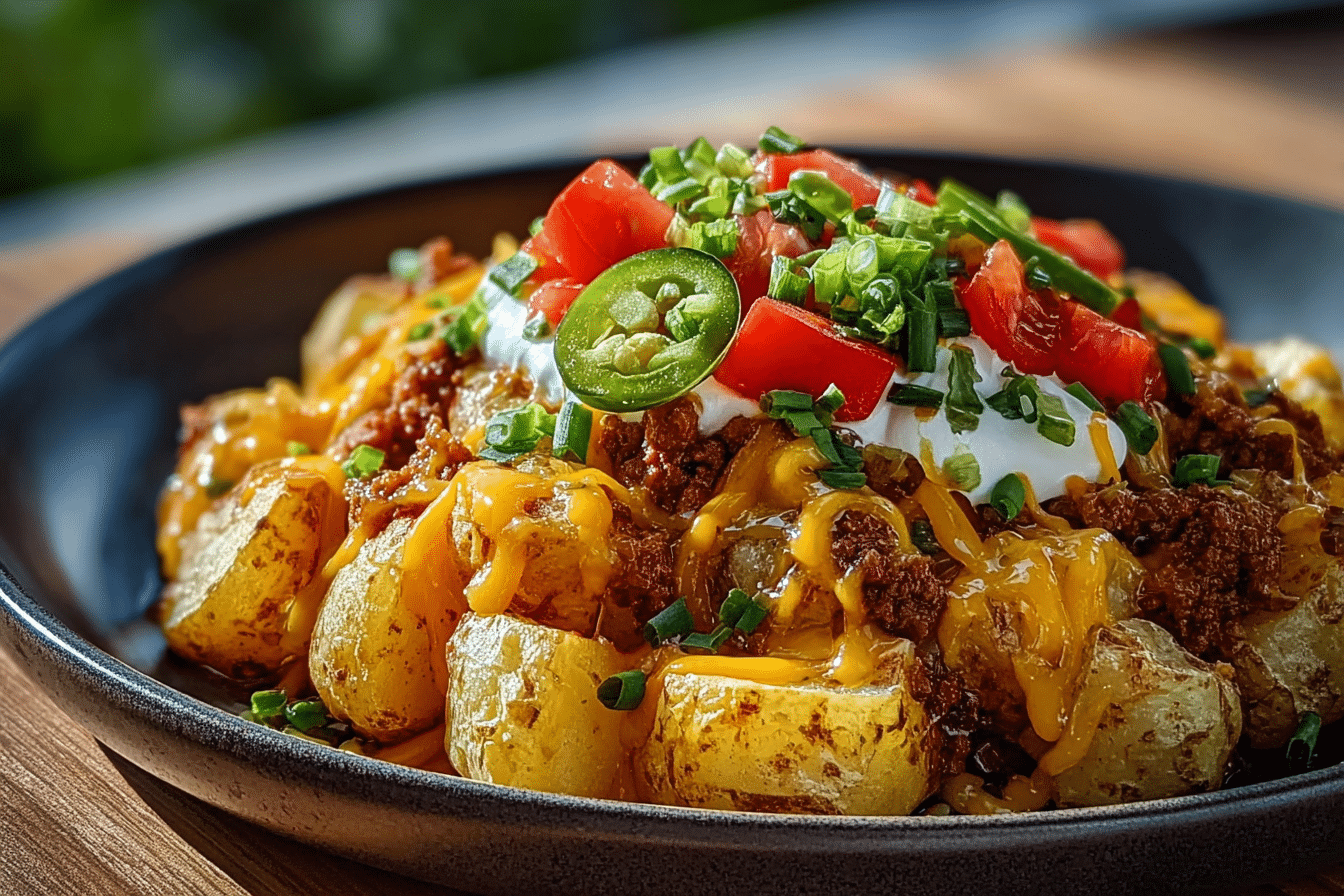 Cheesy Taco Potatoes