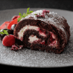 Chocolate Cherry Swiss Roll