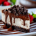 Chocolate Chip No-Bake Cheesecake