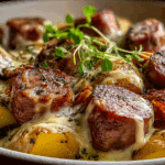 Creamy Sausage & Potato Bake