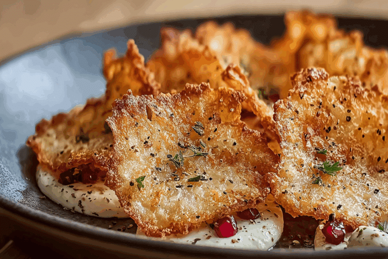 Crispy Cottage Cheese Chips