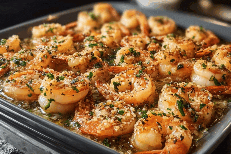 Garlic Butter Baked Shrimp (Weight Watchers-Friendly)