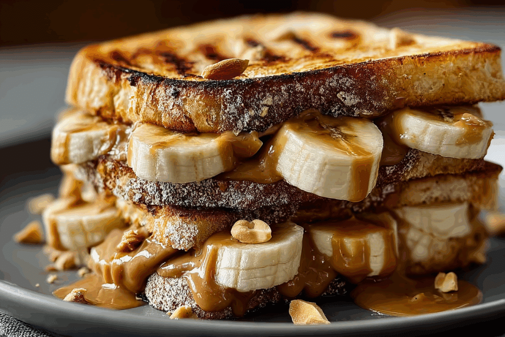 Grilled Peanut Butter Banana Sandwich