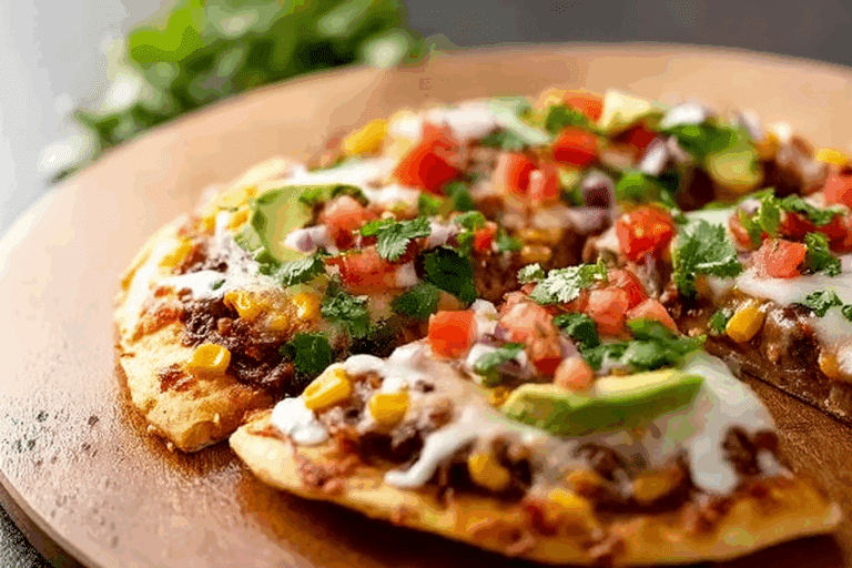 Homemade Mexican Pizza