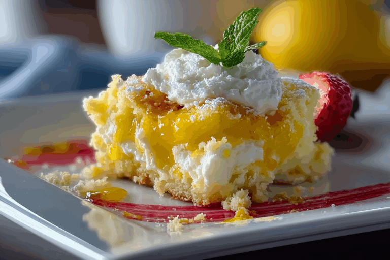 Lemon Cream Cheese Dump Cake