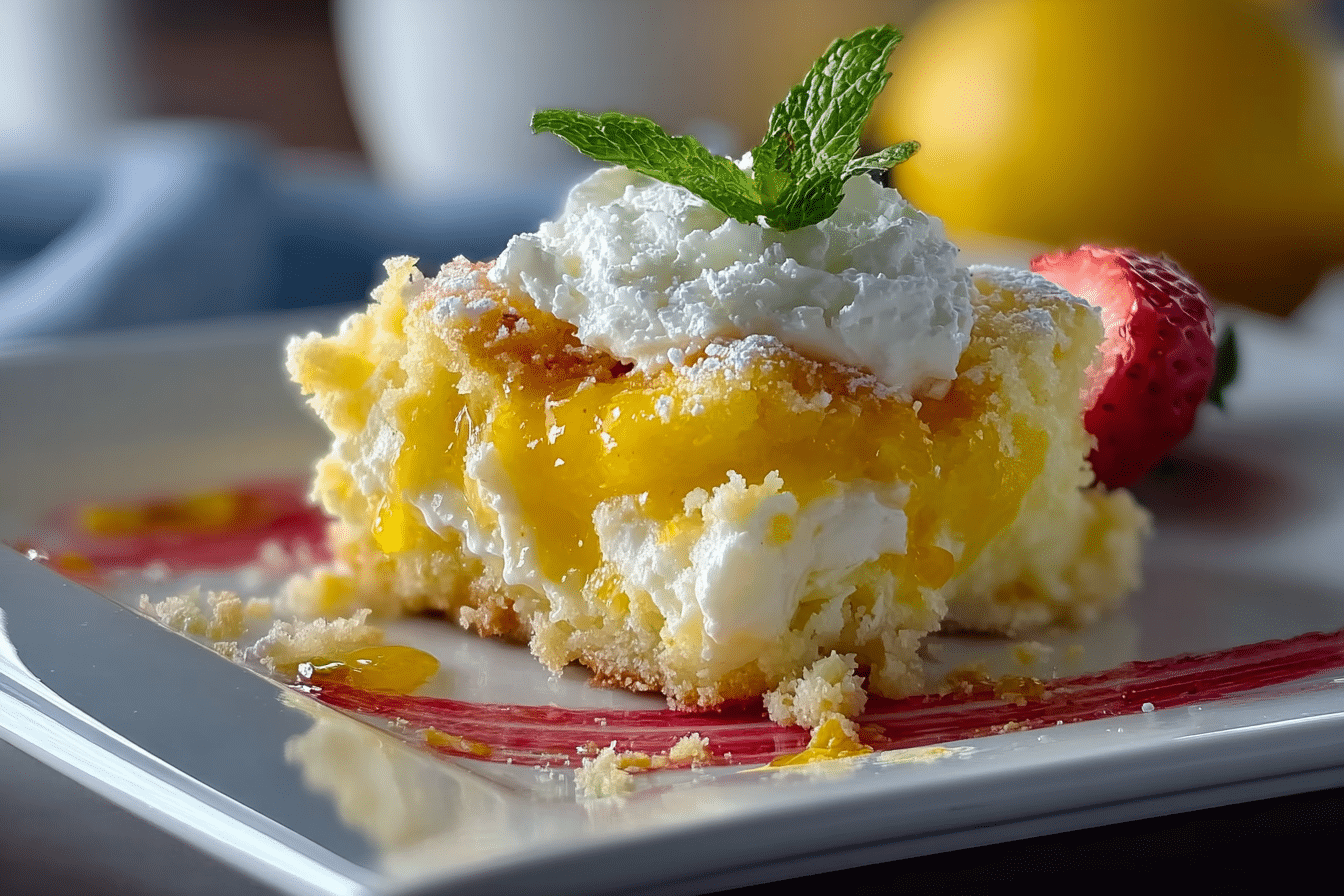Lemon Cream Cheese Dump Cake