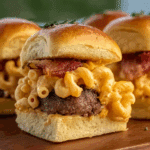 Mac Cheese Bacon Burger Rolls