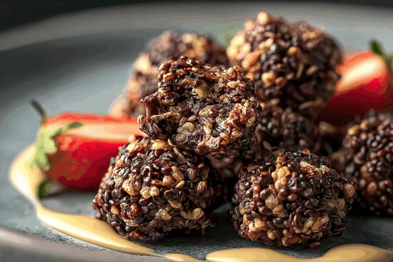 No-Bake Chocolate Quinoa Crunch Clusters